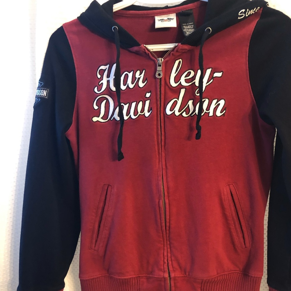 Black & Red Harley Davidson Sweatshirt